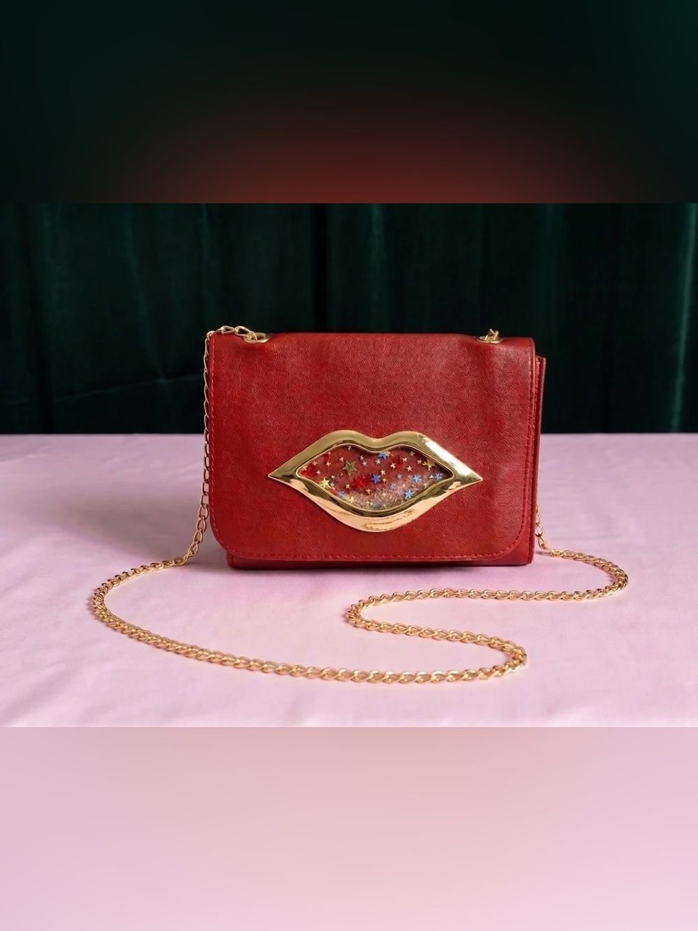 Women’s red Lip  Crossbody Bag BUY ONE GET ONE FREE Mix & Match Any Style.